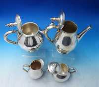 Royal Danish by International Sterling Silver Tea Set 4-piece #C353 (#6315)