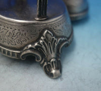 William Gale Sterling Silver Cruet Set Holder HH w/ Applied Rings c.1856 (#6031)