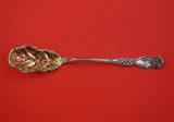 Baker-Manchester Sterling Silver Olive Spoon pierced fancy GW Original 6 3/8"