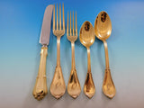 Cottage by Gorham Vermeil Sterling Silver Flatware Set Service 64 pc Din J mono