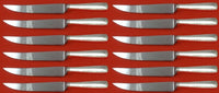 Camellia by Gorham Sterling Silver Steak Knife Custom Set 12 pcs 8 1/2"