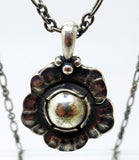 Georg Jensen 2002 Sterling Flower Pendant Jewelry (#J3329)