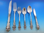 Grande Renaissance Reed & Barton Sterling Silver Flatware Set Service 83p Dinner