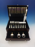 Golden Scroll by Gorham Sterling Silver Flatware Set For 12 Service 53 Pieces