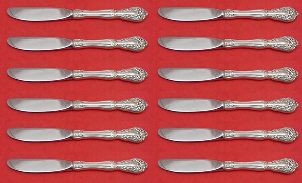 Chateau Rose by Alvin Sterling Silver Butter Spreader HH Modern Set 12pcs 6 1/4"