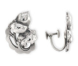 Sterling Kalo Oak Leaf and Acorn Earrings Handwrought by Bjarne Axness (#J6838)