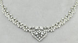 18k White Gold 4.5ct Genuine Natural Diamond Necklace (#J2981)