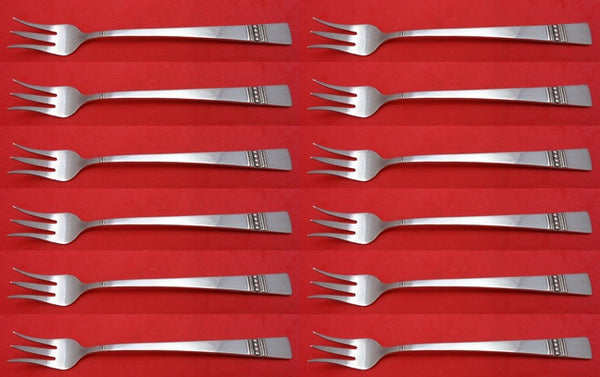 Diadem by Reed and Barton Sterling Silver Cocktail Fork Set 12 pieces 5 1/2"