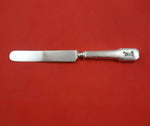 Norman Hammered by Shreve Sterling Silver Regular Knife Blunt Applied Mono "Y"