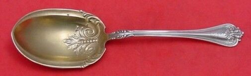 Richmond by Towle Sterling Silver Preserve Spoon Goldwashed 7 1/4"