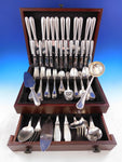 Perles by Christofle France Silverplate Flatware Service 12 Set 105 pcs Dinner