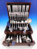 Perles by Christofle France Silverplate Flatware Service 12 Set 105 pcs Dinner