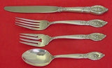 Rose Elegance By Lunt Sterling Silver Regular Size Place Setting(s) 4pc