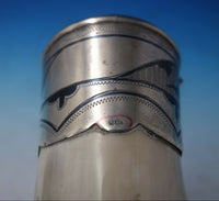 Russian .875 Silver and Niello Drinking Cup Horn with Duck Head Mouth (#5578)