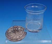 Repousse by Kirk Sterling Silver and Engraved Glass Jam Jar w/Grapes #17 (#7653)