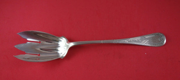 King William Engraved by Tiffany and Co Sterling Silver Salad Serving Fork