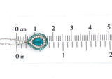 14k Gold Genuine Natural Brazilian Paraiba Tourmaline and Diamond Pendant #J6912