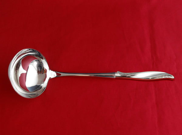 Pine Spray by International Sterling Silver Soup Ladle HH WS Custom Made 10 1/2"