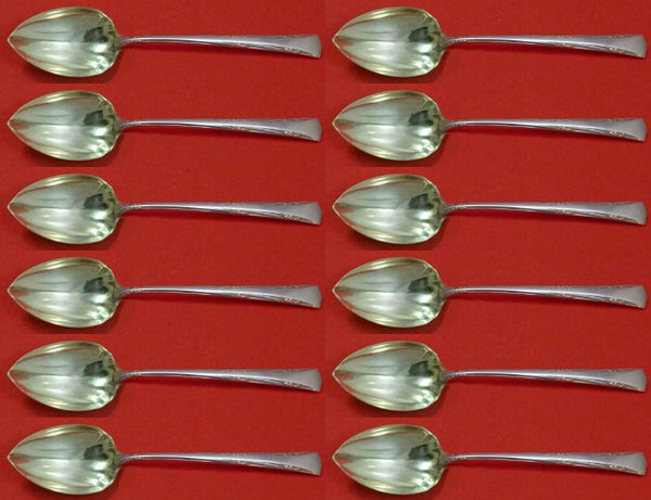 Greenbrier by Gorham Sterling Silver Grapefruit Sp Custom Set 12 pc Fluted 6"