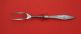 Cellini Engraved by Reed and Barton Sterling Silver Roast Carving Fork 11 1/2"