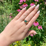 14k Yellow Gold Men's Ring with .46ct Genuine Natural Emerald Size 10.5 (#J6809)