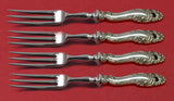 Decor by Gorham Sterling Silver Fruit Fork Set 4-Piece HHWS 6" Custom Made