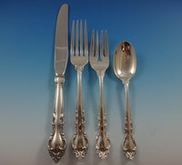 Malvern by Lunt Sterling Silver Flatware Set 60 Pieces Service For 12