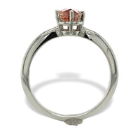 14k White Gold 1.25 Carat Oregon Genuine Natural Sunstone Ring Size 8.25 #J7208