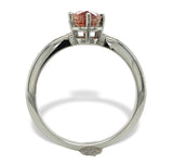 14k White Gold 1.25 Carat Oregon Genuine Natural Sunstone Ring Size 8.25 #J7208