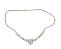 18k White Gold 4.5ct Genuine Natural Diamond Necklace (#J2981)