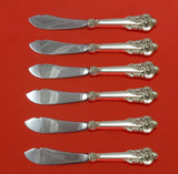 Grande Baroque by Wallace Sterling Silver Trout Knife Set 6pc HHWS Custom Made