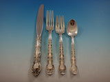 French Scroll by Alvin Sterling Silver Flatware Set For 8 Service 52 Pieces