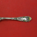 Renaissance by Dominick and Haff Sterling Silver Preserve Spoon GW Enamel 7 1/4"