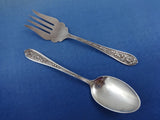 Corsage by Stieff Sterling Silver Floral Iris Flatware Set 8 Service 69 Pieces