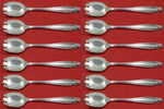 Stradivari by Wallace Sterling Silver Ice Cream Dessert Fork Custom Set 12 pc 6"