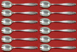 Stradivari by Wallace Sterling Silver Ice Cream Dessert Fork Custom Set 12 pc 6"