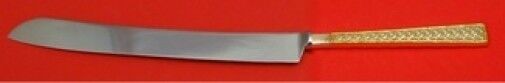 Golden Tradewinds by International Sterling Wedding Cake Knife Custom HHWS  12"