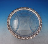 Floral by Webster Sterling Silver Cut Crystal Hors D'Oeuvre Plate (#6833-2)