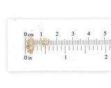14k Yellow Gold Pair of Oval Genuine Natural Moonstone Stud Earrings (#J6708)