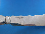 Lap Over Edge Acid Etched Tiffany Sterling Silver Fish Knife Shell Seaweed 7 7/8