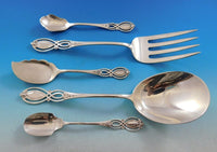 Chippendale Old by Alvin Sterling Silver Flatware Set for 12 Service 206 pieces