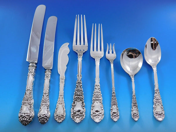 Renaissance by Dominick and Haff Sterling Silver Flatware Set Service 99 pcs Din