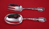 Cat tails by Frank Whiting Sterling Silver Salad Serving Set plain AS 8 7/8"