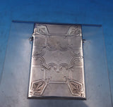 Albert Coles Coin Silver Card Case Engine Turned Engraved w/Loops #225 (#6811-2)