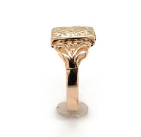 10k and 14k Gold Victorian Poison Ring Hidden Compartment Size 6 (#J6352)