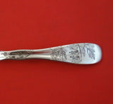 Lap Over Edge Acid Etched by Tiffany and Co Sterling Dinner Fork Leaves Flowers
