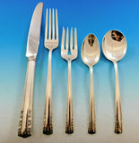 Chapel Bells by Alvin Sterling Silver Flatware Set for 12 Service 63 pcs Dinner