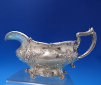 Chantilly Grand by Gorham Sterling Silver Gravy Boat with Plate #A6405/6 (#7452)