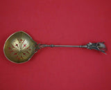 Calla Lily by Whiting Sterling Silver Sugar Sifter Gold Washed Bright-Cut 8 1/2"