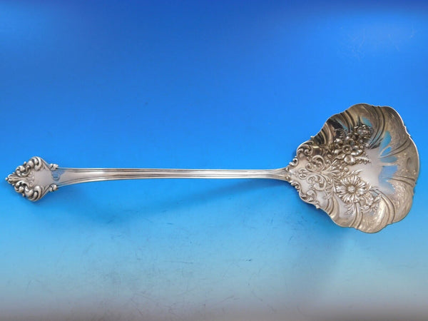 Elegance by Reed & Barton Sterling Silver Soup Ladle Flowers in Bowl 12 1/2"